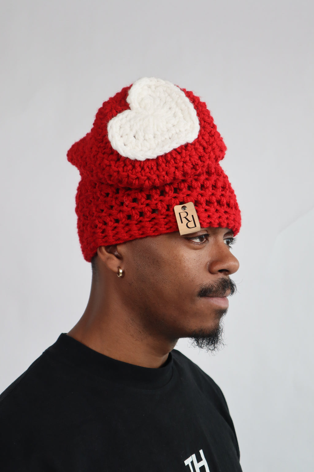 Heart Slouchy Beanie