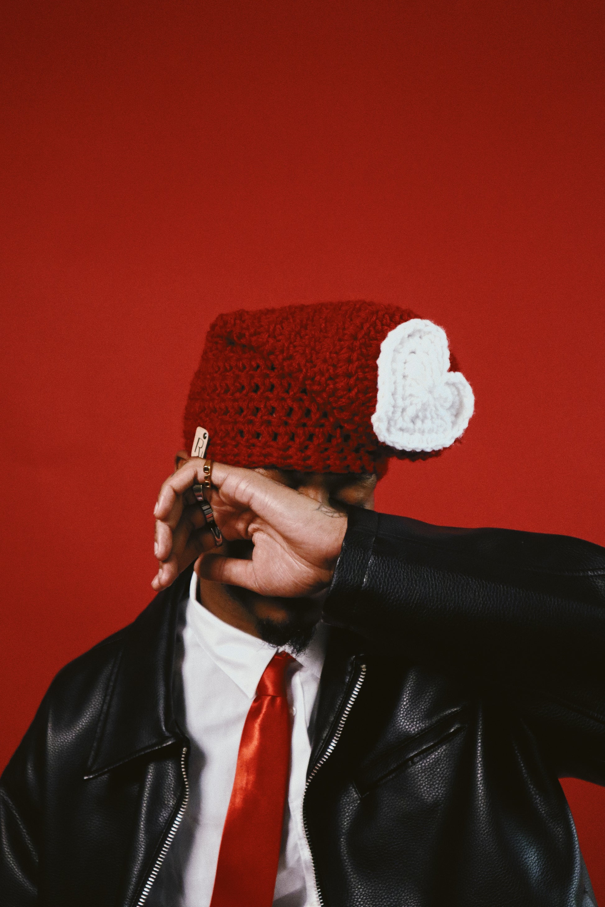 Heart Slouchy Beanie