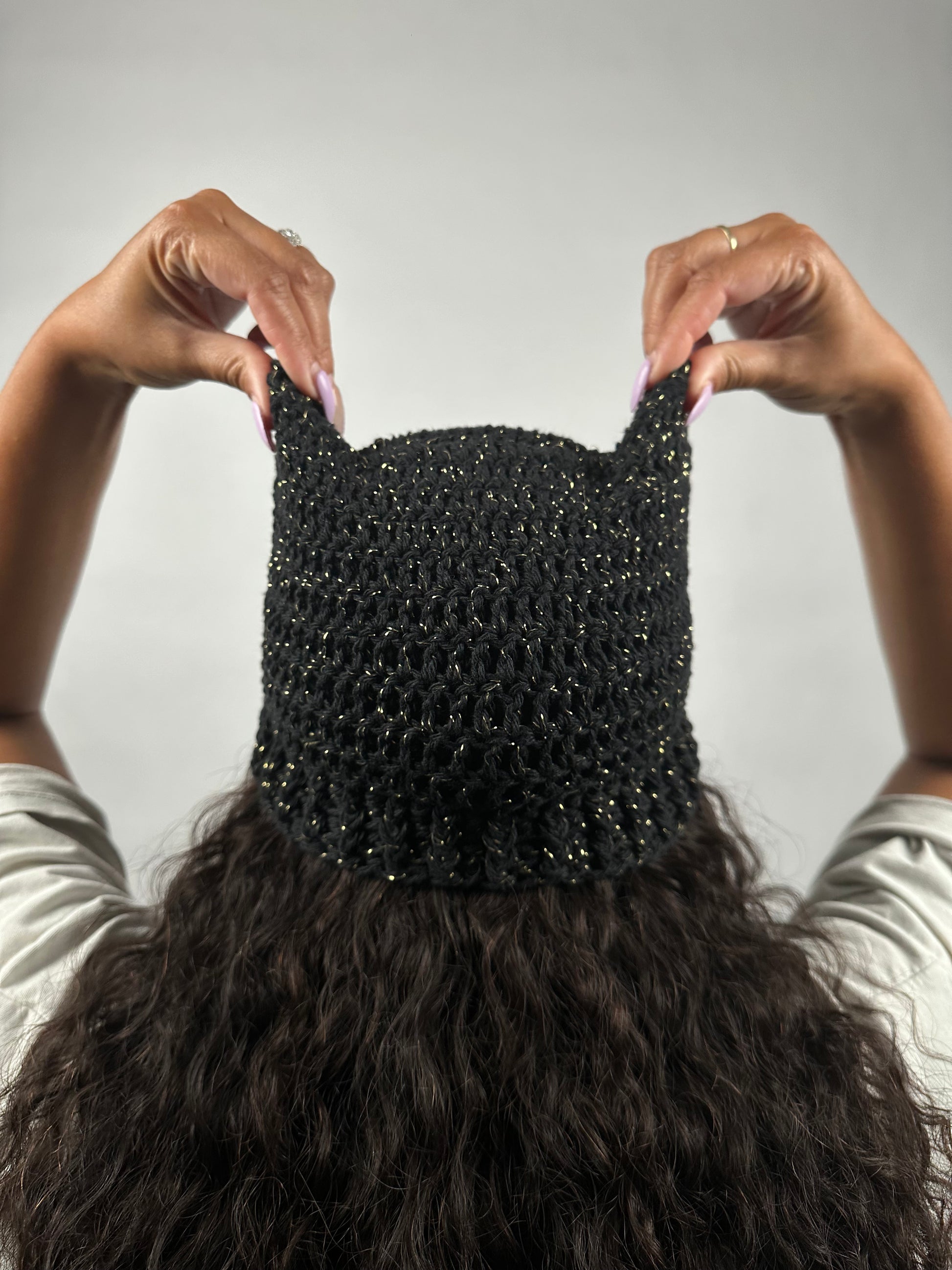 Midnight Cat-Ear Beanie