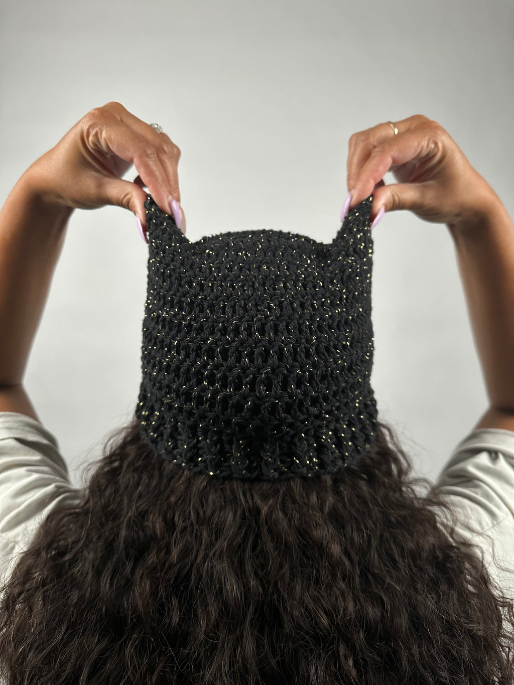 Midnight Cat-Ear Beanie