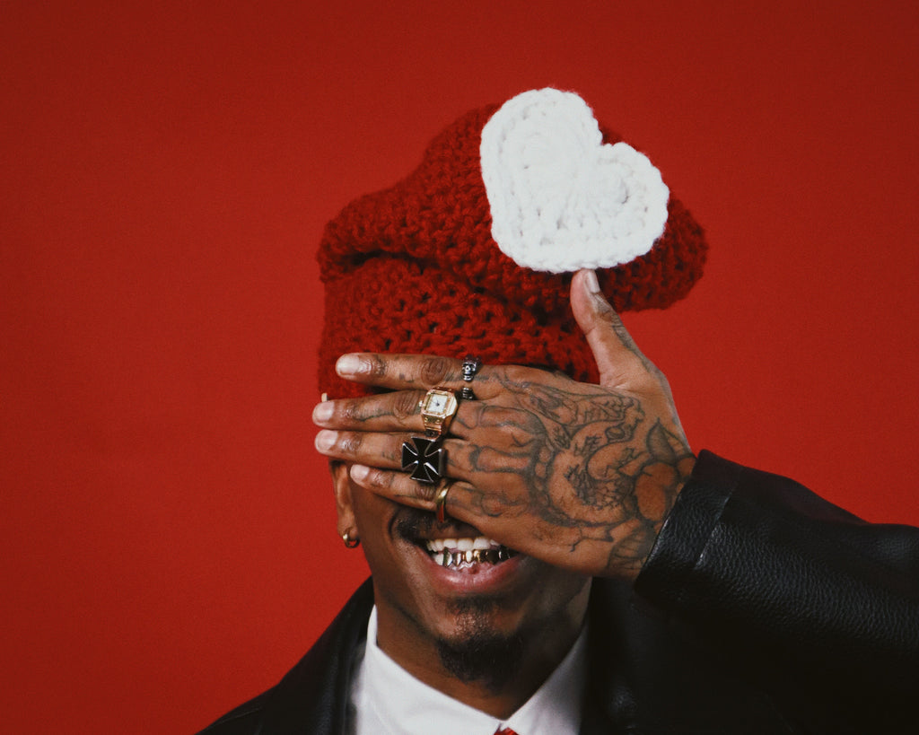 Heart Slouchy Beanie